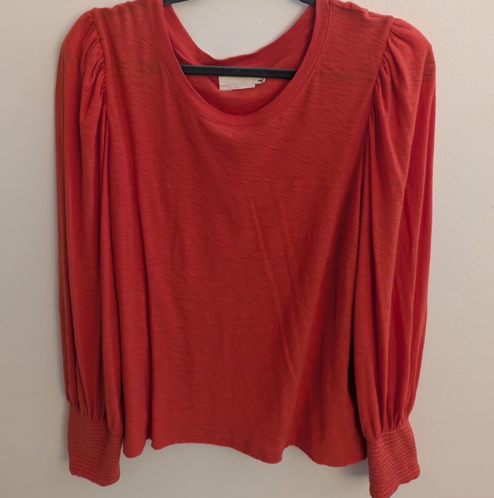 Nation LTD Long Sleeve Pima Cotton Top –Size L - Picture 7 of 9